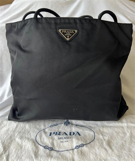 prada nylon clutch black|Prada nylon tote vintage.